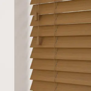 Faux Wood Venetian Blinds - Amber