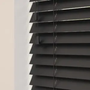 Wooden Venetian Blinds - Carbon