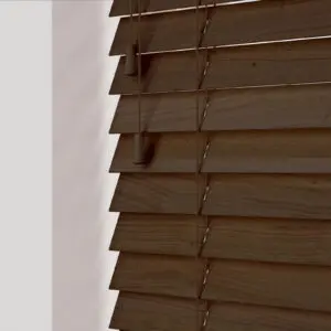 Wooden Venetian Blinds - Fired Walnut