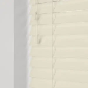 Wooden Venetian Blinds - Gloss Creme