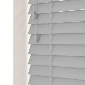 Faux Wood Venetian Blinds - Mission Fine Grain